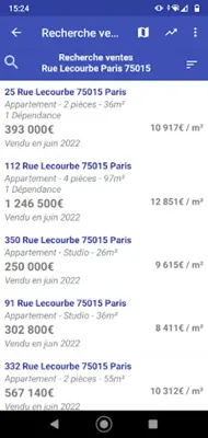 Property prices in France android App screenshot 3